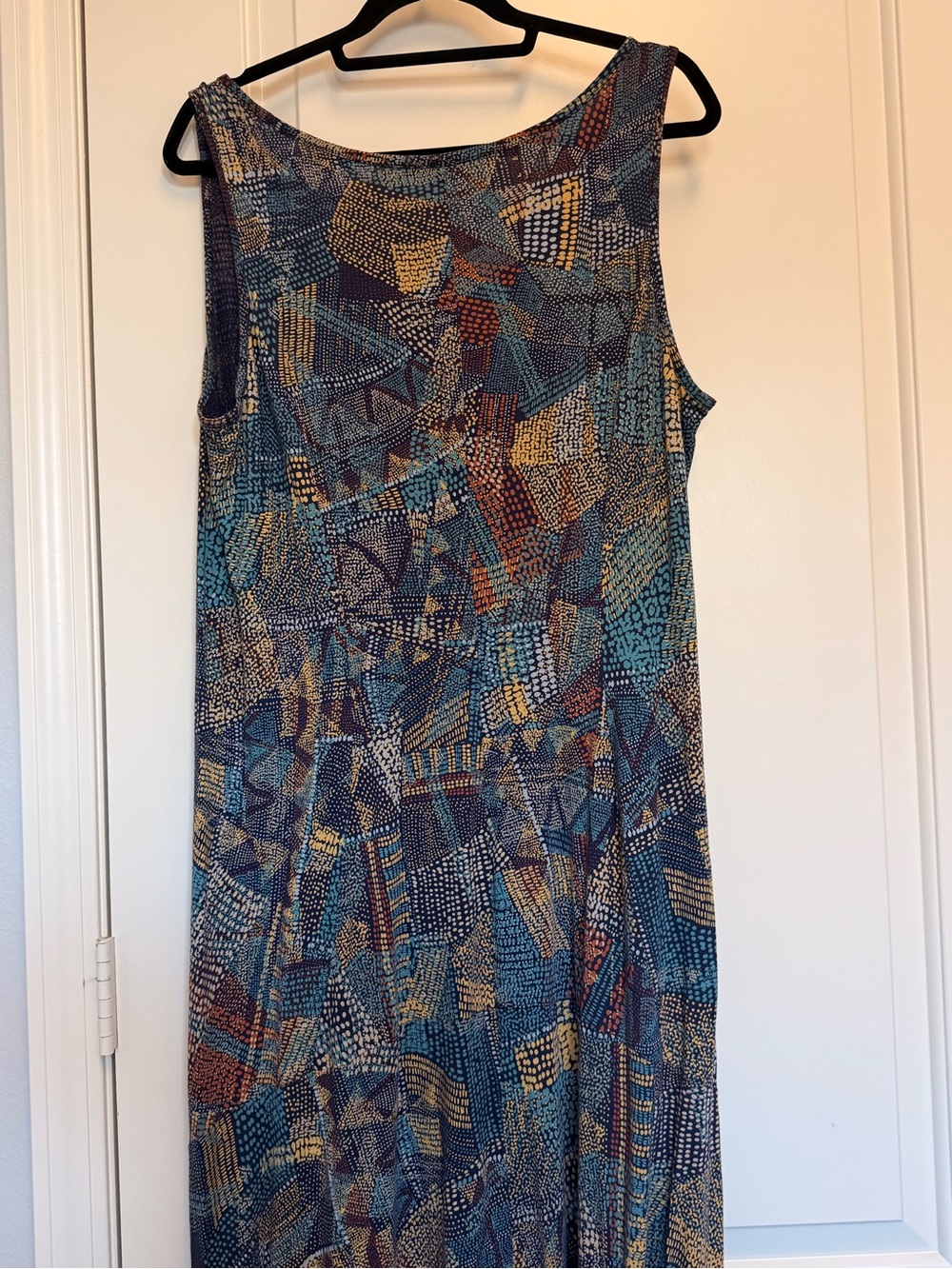 Peruvian Connection Maxi Blue - Multi Colored Dress Size XL - Picture 3 of 7